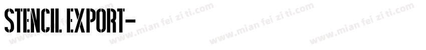 Stencil Export字体转换